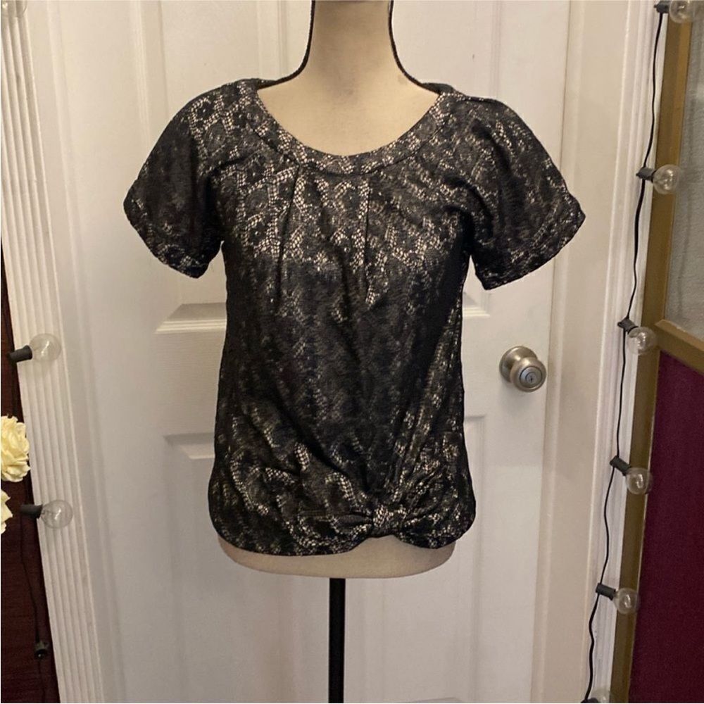 Marc By Marc Jacobs Black Lace Blouse, XS